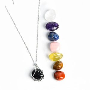 Collier en pierre semi-précieuse naturelle pour influenceurs sur les réseaux sociaux, idéal pour le bureau et le bien-être, pour hommes et femmes, petites quantités acceptées - Product Image 2