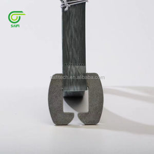 Vente directe d'usine de bande de cerclage en polyester <span class=keywords><strong>PET</strong></span> noir gaufré pour l'emballage de balles de coton - Product Image 6