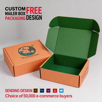 Cajas de Envío de Cartón Corrugado Personalizadas Reciclables con Temática de Boda en Color Coral y Blanco, con Logotipo Impreso