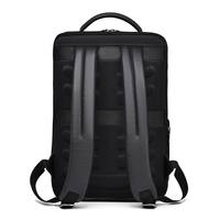 Ransel pria kulit PU tahan air eksekutif dengan Port pengisi daya USB ransel Notebook bisnis sekolah kantor penutup ritsleting