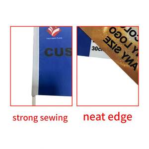 Venta al por mayor 100% poliéster ONU internacional de mano pequeñas mini banderas de las Naciones Unidas bandera con palo - Product Image 2