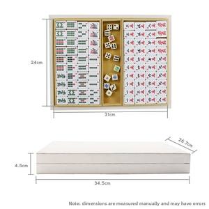 Juego de Mahjong Americano Personalizado, Superventas Transfronterizo, 166 Fichas, Caja de Regalo de Cuero de Alta Gama, Portátil - Product Image 1