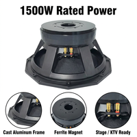 Subwoofer haute puissance de 18 pouces, 1500 W RMS, bobine vocale de 5,5 pouces, 95,8 dB, woofer audio professionnel pour sonorisation live et caisson de basses reflex
