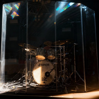 Écran d'isolation acoustique pliable à 3 panneaux en acrylique transparent sur mesure, pour scène, studio et performances en direct