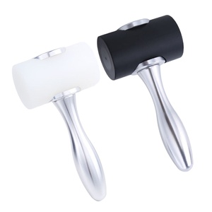 Martillo con mango de aluminio en forma de T y accesorios, herramientas artesanales de madera, martillo de persecución de cangrejo para cuero - Product Image 1