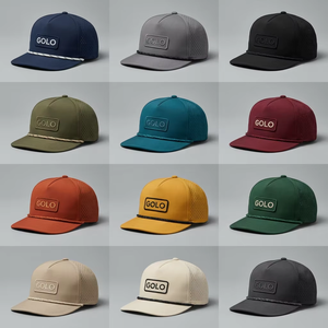 <span class=keywords><strong>Gorra</strong></span> de Béisbol Deportiva Transpirable de Poliéster/Algodón con Visera Plana, Bordado a Mano, Logotipo Curvo en la Parte Trasera, Moderna, Unisex, para Exteriores - Product Image 2