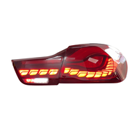 Nuevo Conjunto de Luces Traseras LED con Lente Transparente, Diseño de Escamas de Dragón, con Luz de Freno y Direccional, para Serie 4 M4 F32/F82/F36/F83