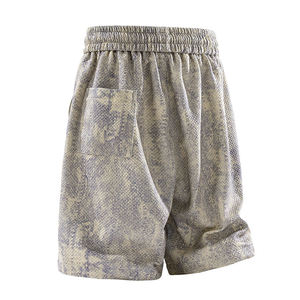 Pantalones Cortos Holgados Retro de Primavera 2025 con Logotipo Personalizado, Estilo Urbano, Deportivos, Lavados, Cómodos y Frescos - Product Image 4