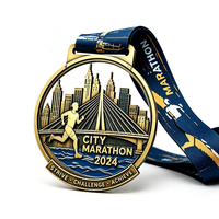 Médaille sportive personnalisée en alliage de zinc électroplaqué, impression UV 3D irrégulière, pour événements de marche/course/natation, cadeaux promotionnels