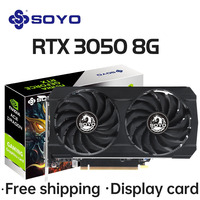 Kartu Grafis Gaming SOYO NVIDIA Geforce RTX 3070 8GB/12G Rtx3060ti RTX3060 RTX3050 Komponen Komputer Kartu Video GPU Desktop
