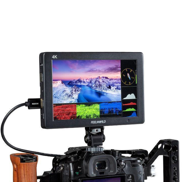 T7 PLUS 7"IPS 3D LUT 4k Small Camera Monitor HDMI Input/output hdmi Touch Screen Dslr Live Monitor