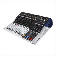 Amplificateur Mélangeur de Puissance Intégré Professionnel pour Performances en Direct et Production Radio Télévisée, Table de Mixage Audio 12 Canaux