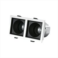 Spot LED d'intérieur IP20, luminaires de plafond 12W, 15W, 20W, 2*12W, 2*15W, 2*20W, anti-éblouissement COB : Salon, Bureau, Entreprise, Hôtel