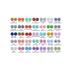 New Style 12mm Silicone Ball Jewelry Toy Silicone Chew Beads Cutting Polishing Grinding Silicone Round Beads