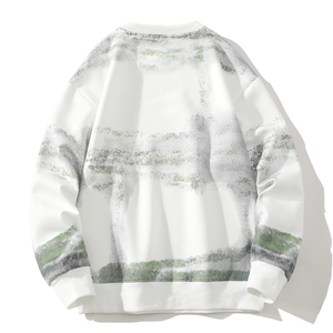 Suéter 2025 para hombre, primavera y otoño, nueva moda, marca, estilo coreano, holgado, informal, de manga larga, cuello redondo, camiseta interior. - Product Image 2
