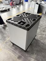 Boîte de palette pliable en PP/HDPE ondulé 800x600mm pour l'emballage logistique, conception graphique personnalisée, options d'épaisseur 3/2/1mm