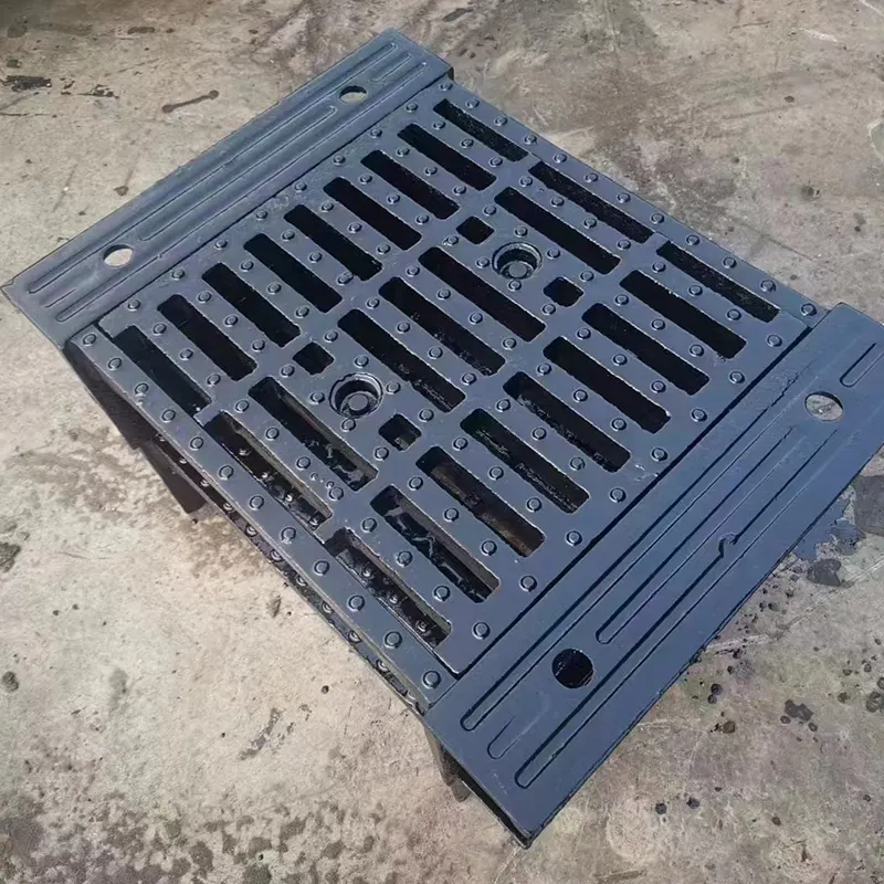 Plaque de recouvrement de tranchée en fonte grille d'eau de pluie pour égout