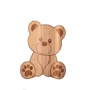 Tabla de queso de madera con forma de oso, bandeja de servir de madera de acacia para el hogar, café, té y fiestas. - Product Image 2