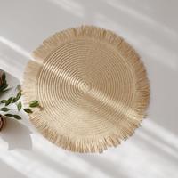 Napperons en papier décoratif tissé à bas prix pour les tables à manger de mariage-Tapis de table et tapis de table abordables