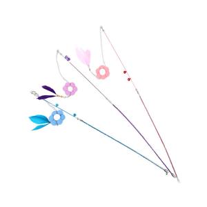 Cross-Border New Long Rod Umwelt freundlicher Kunststoff <span class=keywords><strong>Cat</strong></span> Teaser <span class=keywords><strong>Wand</strong></span> Interaktives Spiel Fun Feather Sound-Making <span class=keywords><strong>Cat</strong></span> <span class=keywords><strong>Toy</strong></span> - Product Image 5