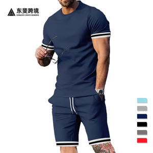 Men's Summer <b>T</b>-<b>Shirt</b> And Shorts Set Crew Neck Short Sleeve Polyester Lightweight Casual Sportswear Two Piece Outfit - Product Image 4