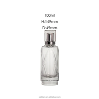 Nouveau produit explosif : Flacon de parfum de luxe 100 ml, couleur et logo personnalisés pour flacons en verre transparent avec boîtes d'emballage