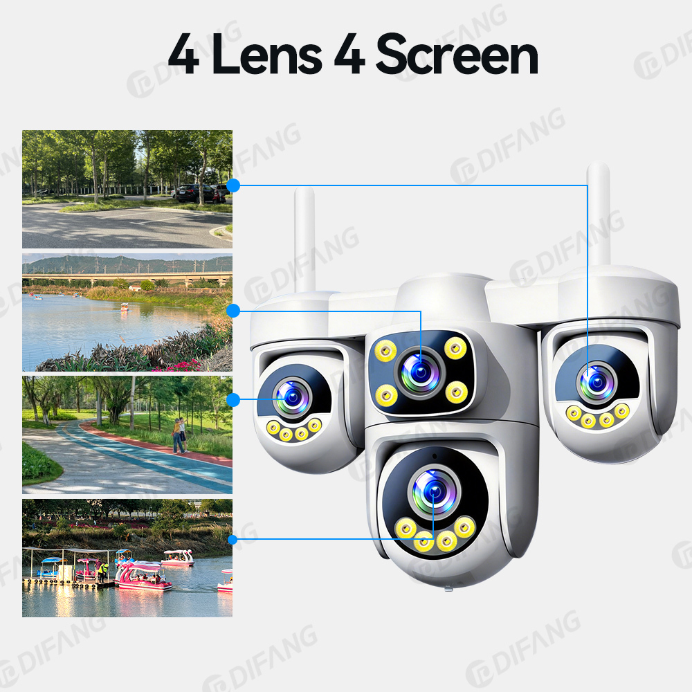 20MP Outdoor PTZ Security Camera – WiFi/4G IP66 Waterproof CCTV with Two-Way Audio - View 2