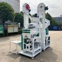 Machine à décortiquer le riz combinée avec moteur diesel 600 kg/h, équipement de traitement des céréales à grande échelle, rendement élevé, automatique