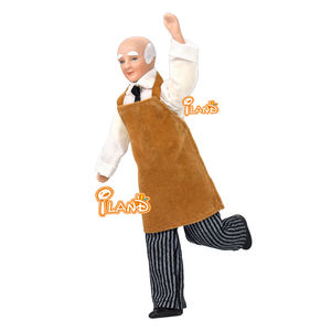 Mini bambole in miniatura per casa delle bambole con supporto per <span class=keywords><strong>il</strong></span> 1/12 accessori per la casa delle bambole Housemaid Chef Old Man servo Mold Toys For Children - Product Image 5
