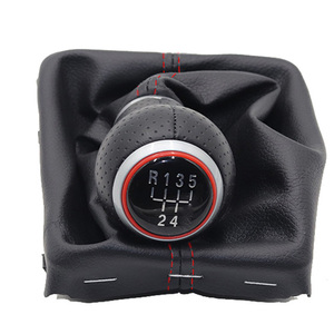 Perilla de cambio de marchas, palanca de cambios, chaqueta antipolvo para <span class=keywords><strong>Audi</strong></span> A4 B8 8K 2008-2015, manijas de caja de cambios Manual, cubierta de cambio de palanca - Product Image 2