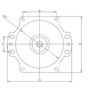 DC24V <span class=keywords><strong>BLDC</strong></span> Mesa de imán permanente y motor de ventilador de escape Motores de CC de conmutación sin escobillas - Product Image 2