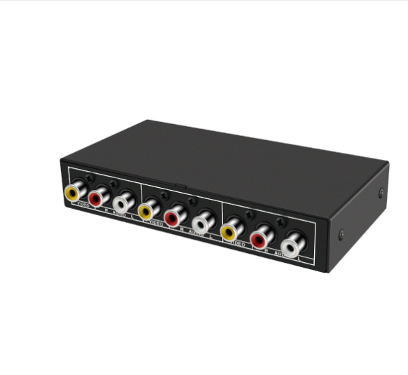 New Stock Enough Stock 2 Port AV Audio Video Switch 2x1 4x1 8x1 AV RCA Switcher 2 in 1 Out Selector Amplifier Signal Composite for VCD DVD STB HDTV