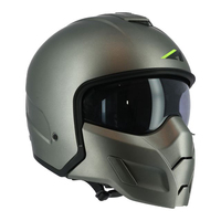 Casque ouvert ASTONE HELMETS MINIJET SK6 TITANIUM ABS pour motos, tailles XS-2XL