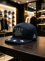 Gorra de 5 Paneles Clásica de Algodón para Exteriores con Visera Plana y Cierre a Presión, con Logotipo Personalizado y Talla Ajustable
