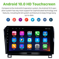 Autoradio GPS avec écran tactile Android Auto 2008-17, caméra 360° AHD, navigation GPS, CarPlay OEM, radio FM