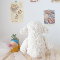 Peluche personnalisée CE CPC en forme de mouton, jouet en peluche super doux de 13 pouces, vente en gros, cadeau pour enfants, fournisseur OEM ODM