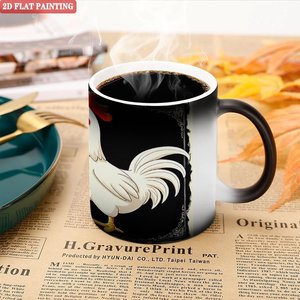 Frosted Black 11oz <b>Ceramic</b> <b>Mug</b> Heat Activated Color Changing Cup Sublimation Printing Factory Special - Product Image 5
