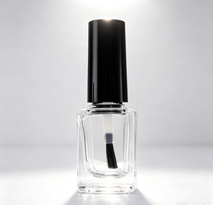 Flacon de vernis à ongles en verre transparent populaire, vide, pour le nail art et les liquides cosmétiques - Product Image 2
