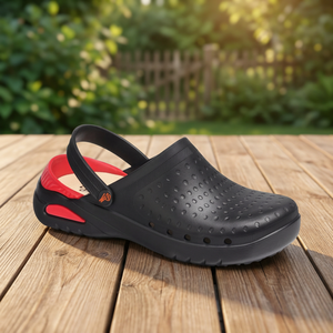 Zapatos sin látex de calidad superior DIAN calzado antibacteriano color negro Zueco ultraligero para exportación venta - Product Image 3