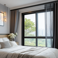 Fenêtre coulissante suspendue en aluminium durable pour villa, maison ou hôtel, autres fenêtres, produit