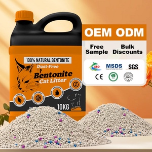 Arena para Gatos OEM ODM de Alta Aglomeración, Bajo Polvo, Control de Olores, Fácil de Recoger, Arena de Bentonita Natural con Bolas de Sodio - Product Image 1