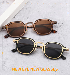 STORY OT22016 <span class=keywords><strong>Nouveautés</strong></span> <span class=keywords><strong>2022</strong></span> Lunettes de soleil rondes à monture fine, style littéraire, dégradé, monture en métal vintage, design de créateur - Product Image 5