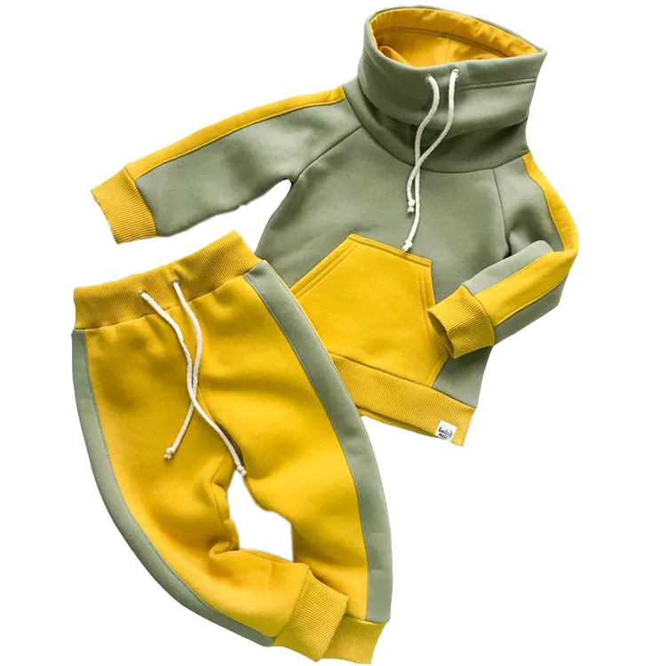 Finch planície de Vestuário 2 pedaço conjunto calça moletom com capuz crianças menino fatos de treino para crianças conjunto de roupas