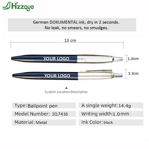 Bolígrafo Promocional Personalizado con Logotipo Estilizado para Oficina, Negocios, Estudiantes, de Plástico y Metal, Punta de Bola de 1.0 mm, Ancho de Escritura Hzzque - Product Image 2