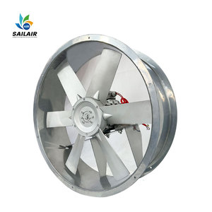 Ventilador Axial Industrial Eléctrico <span class=keywords><strong>de</strong></span> Alta <span class=keywords><strong>Temperatura</strong></span> GKF <span class=keywords><strong>de</strong></span> 600 mm, 1.4 kW, 23 Aspas, con Soporte ODM para Secado - Product Image 1