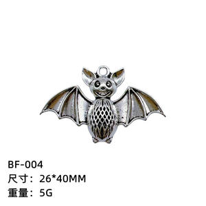 Nouveaux accessoires de bijoux de charme en alliage populaire marine argent chauve-souris gothique chapeau collier sac boucles d'oreilles - Product Image 5