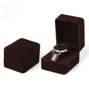 Factory Direct Custom Logo Velvet Watch Box Personalized Luxury PU Leather Watch Travel <b>Case</b> for Watch Storage and <b>Display</b> - Product Image 5