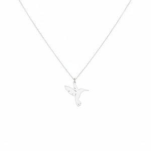 Collar Azuris de Plata de Ley 925 con Diseño de Abeja y Pájaro, Origen Turquía - Product Image 2