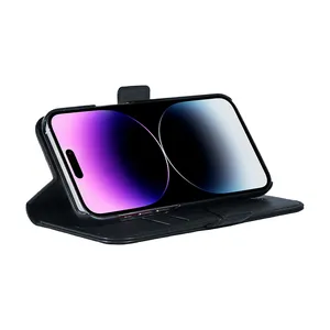 Vente chaude produits 2023 magnétique portefeuille en cuir Flip étui de téléphone pour iPhone 14 Pro Max