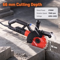 Machine à découper les murs en béton Tableau Professional Selling 2700w pour travaux électriques